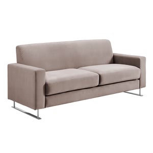 Elle Decor Baylie Sofa - French Taupe Velvet