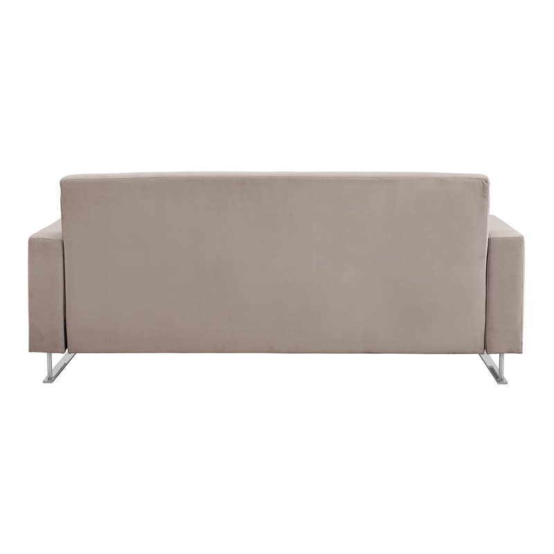 Elle Decor Baylie Sofa - French Taupe Velvet