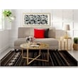 Elle Decor Yvonne Mid-Century Upholstered Sofa - French Ivory