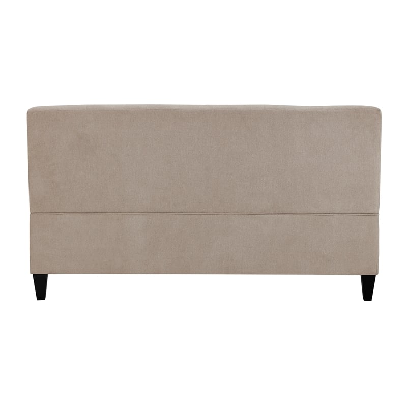 Elle Decor Yvonne Mid-Century Upholstered Sofa - French Ivory