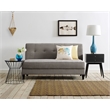 Elle Decor Yvonne Mid-Century Modern Sofa - French Gray