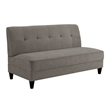 Elle Decor Yvonne Mid-Century Modern Sofa - French Gray