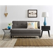 Elle Decor Yvonne Mid-Century Modern Sofa - French Dark Gray