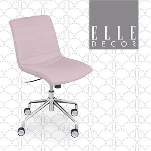 Elle Decor Adelaide Office Chair Light Pink