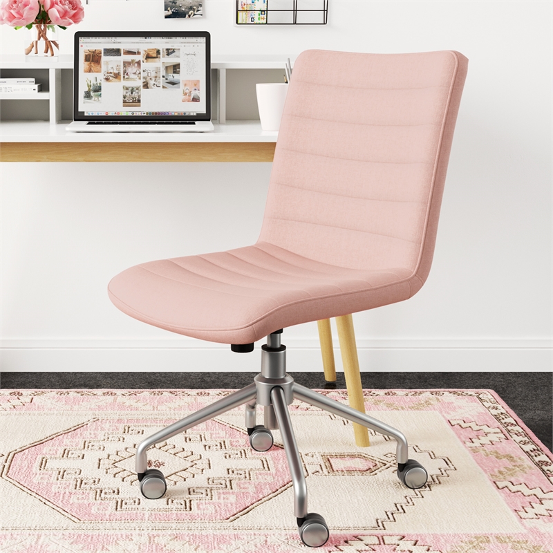 Elle Decor Adelaide Office Chair Light Pink