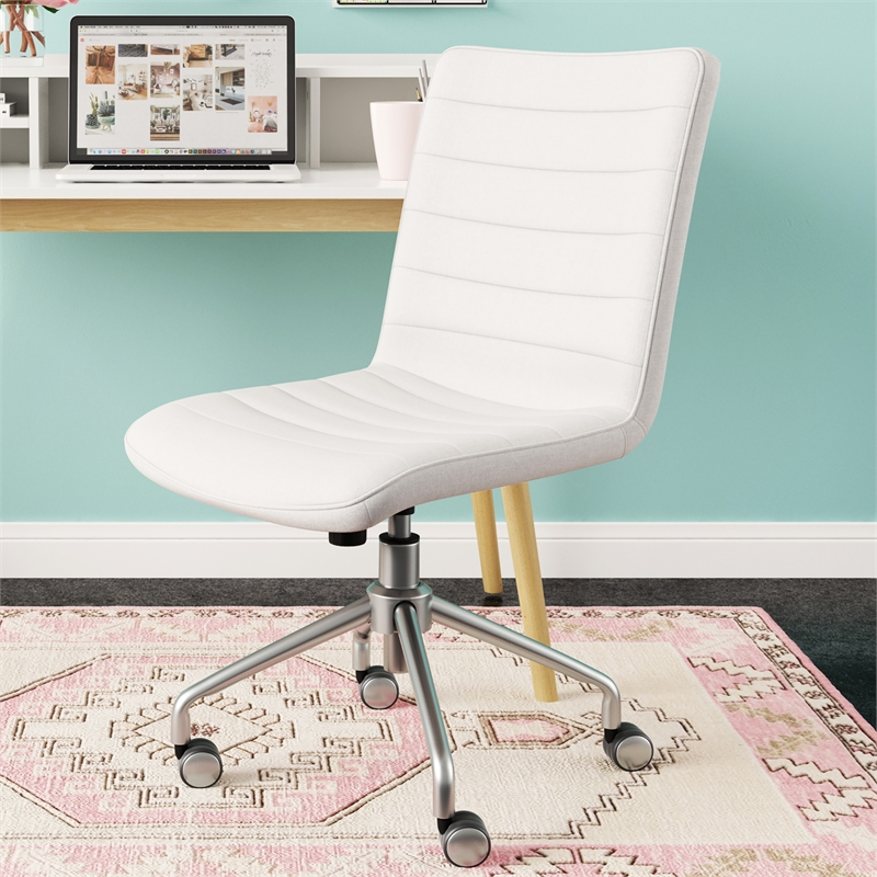 Elle Decor Adelaide Office Chair Off White