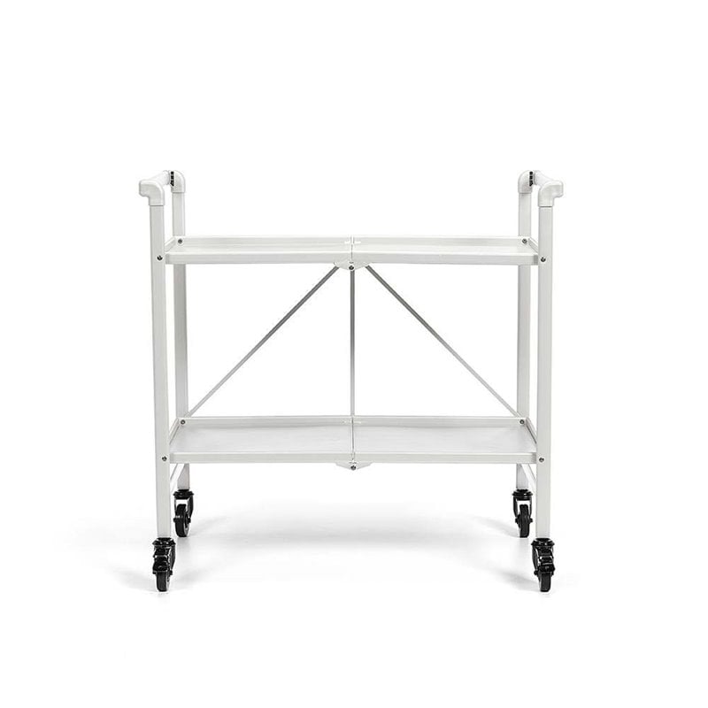 Cosco SMARTFOLD Folding Serving Bar Cart in White