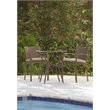 Cosco Outdoor Lakewood Ranch Steel Wicker High Top Patio Bistro Set
