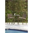 Cosco Outdoor Lakewood Ranch Steel Wicker High Top Patio Bistro Set