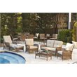 Cosco Outdoor Lakewood Ranch Steel Wicker High Top Patio Bistro Set