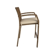 Cosco Outdoor Lakewood Ranch Steel Wicker High Top Patio Bistro Set