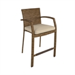 Cosco Outdoor Lakewood Ranch Steel Wicker High Top Patio Bistro Set