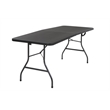 Cosco 6' Centerfold Blow Molded Folding Table in Black