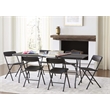 Cosco 6' Centerfold Blow Molded Folding Table in Black