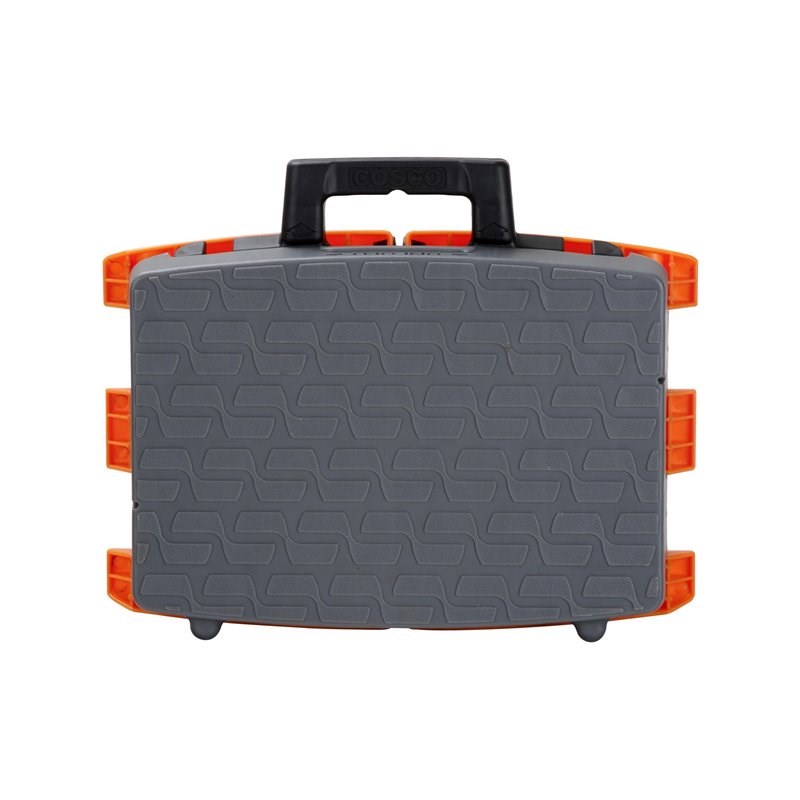 COSCO Type1A Molded Folding Step Stool in Orange and Gray