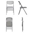 COSCO Ultra Comfort Commercial Folding Chair in Gray (4-pack)