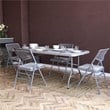 COSCO Ultra Comfort Commercial Folding Chair in Gray (4-pack)