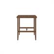 COSCO Outdoor Living Patio Bar Table in Steel in Brown