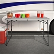 COSCO 4 ft. Fold-in-Half Portable Utility Table  Indoor/Outdoor in Gray