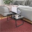 COSCO Folding Laptop Activity Tray w/ Cup & Electronic Device Holder in Black