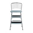 COSCO Stylaire Retro Chair + Step Stool with Flip-Up Seat in Teal