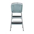 COSCO Stylaire Retro Chair + Step Stool with Flip-Up Seat in Teal