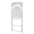ZOWN Premium Commercial Plastic Stacking Folding Chair in White (8-Pack)