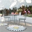 Novogratz Poolside Gossip Heidi 3-Piece Indoor/Outdoor Bistro Set in Light Gray