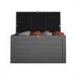 Cosco Outdoor Patio Deck Storage Box Extra Large 180 Gallons in Charcoal