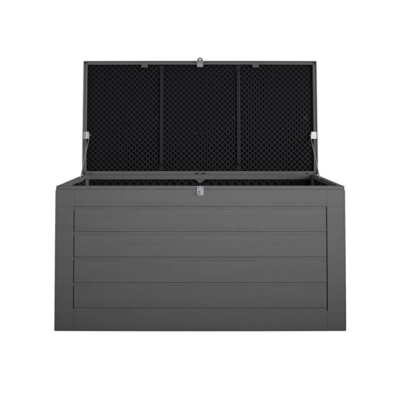 Cosco Outdoor Patio Deck Storage Box Extra Large 180 Gallons in Charcoal