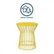 Novogratz Poolside Gossip Collection Roberta Outdoor/Indoor Side Table in Yellow