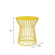Novogratz Poolside Gossip Collection Roberta Outdoor/Indoor Side Table in Yellow