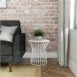 Novogratz Poolside Gossip Collection Roberta Outdoor/Indoor Side Table in White
