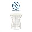 Novogratz Poolside Gossip Collection Roberta Outdoor/Indoor Side Table in White