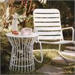 Novogratz Poolside Gossip Collection Roberta Outdoor/Indoor Side Table in White