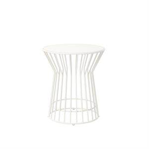 Novogratz Poolside Gossip Collection Roberta Outdoor/Indoor Side Table in White