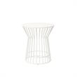 Novogratz Poolside Gossip Collection Roberta Outdoor/Indoor Side Table in White