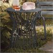 Novogratz Poolside Gossip Collection Roberta Side Table in Charcoal