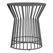 Novogratz Poolside Gossip Collection Roberta Side Table in Charcoal