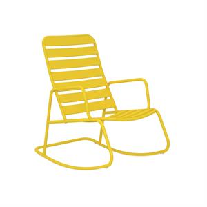 novogratz poolside gossip collection roberta rocking chair in yellow