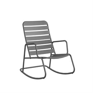 novogratz poolside gossip collection roberta rocking chair in charcoal