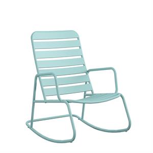 novogratz poolside gossip collection roberta rocking chair in aqua haze