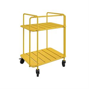 novogratz poolside gossip collection penelope outdoor/indoor cart in yellow