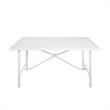 COSCO Outdoor Furniture Patio Dining Table Steel in White