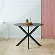 CosmoLiving by Cosmopolitan Circi Collection Dining Table in Black/Charcoal