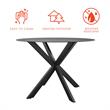 CosmoLiving by Cosmopolitan Circi Collection Dining Table in Black/Charcoal