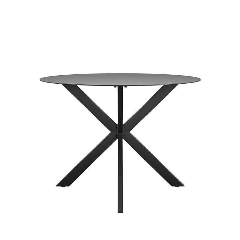 CosmoLiving by Cosmopolitan Circi Collection Dining Table in Black/Charcoal