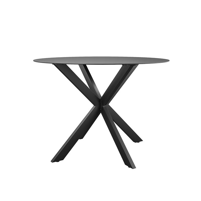 CosmoLiving by Cosmopolitan Circi Collection Dining Table in Black/Charcoal