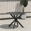 CosmoLiving by Cosmopolitan Circi Collection Dining Table in Black/Charcoal