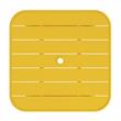 Novogratz Poolside Gossip Collection June Square Dining Table in Yellow